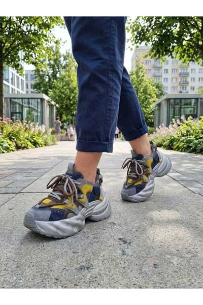 Gryxx Adidași Dama din Piele Naturală și Piele Întoarsă – Talpă Inovatoare Ex...