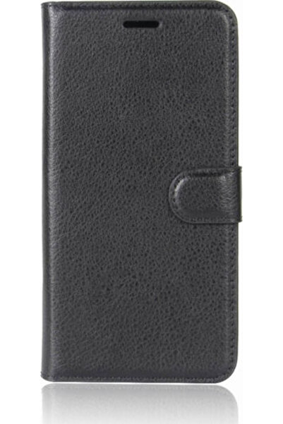 OEM Θήκη Πορτοφόλι από Συνθετικό Δέρμα Μαύρο (Galaxy A8+ 2018)