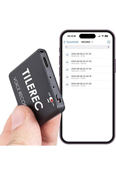 Attop Диктофон, attodigit@l, 64GB, 1145 часа запис, 5 мм дебелина, 30 часа ав...