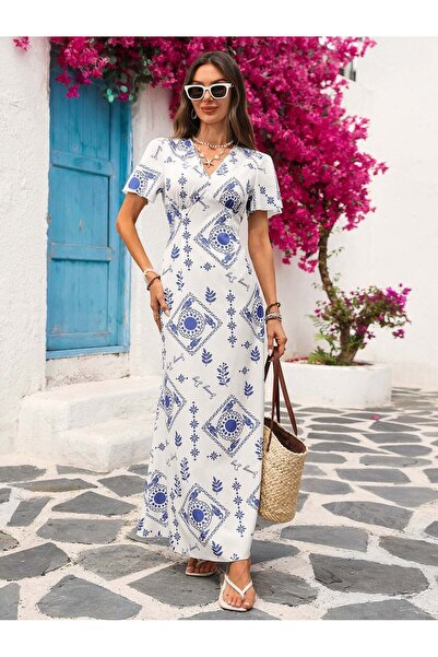 Sheya Rochie maxi, albastră - M