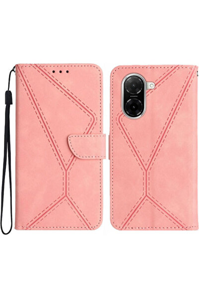 OEM Θήκη Πορτοφόλι Mount Stand Lines Ροζ (Redmi A5)