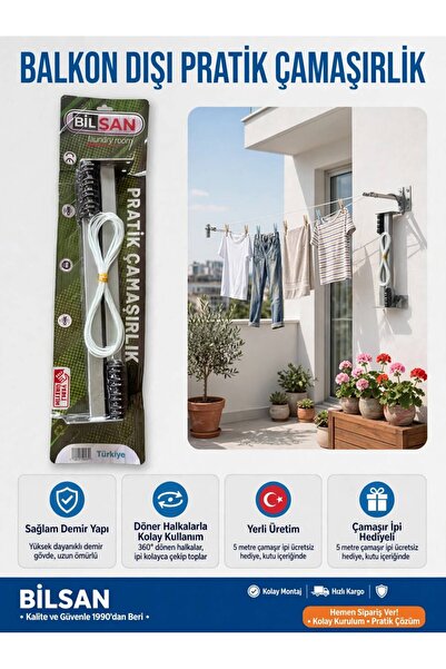 Balkon Dışı Çamaşırlık Çamaşır askısı