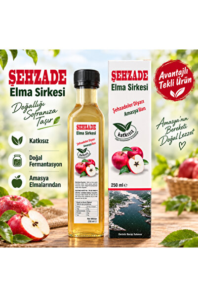 Doğal Fermantasyon Katkısız Elma Sirkesi 250 ml