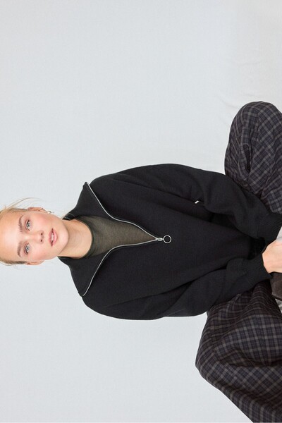 Stradivarius Knit jumper with zip