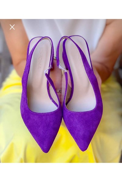 Generic Brand SANDALE MARIA MOR SUEDE CU TOC DE 5 CM
