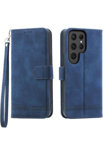 OEM Dierfeng Df-03 Θήκη Πορτοφόλι Μπλε (Galaxy S25 Ultra)