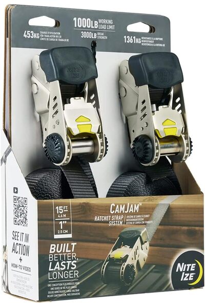 Nite Ize CamJam Ratchet Strap System Large 2 Pack