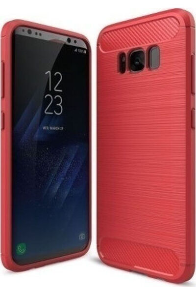 OEM Κόκκινη Θήκη Πλάτης Σιλικόνης (Galaxy S8+)