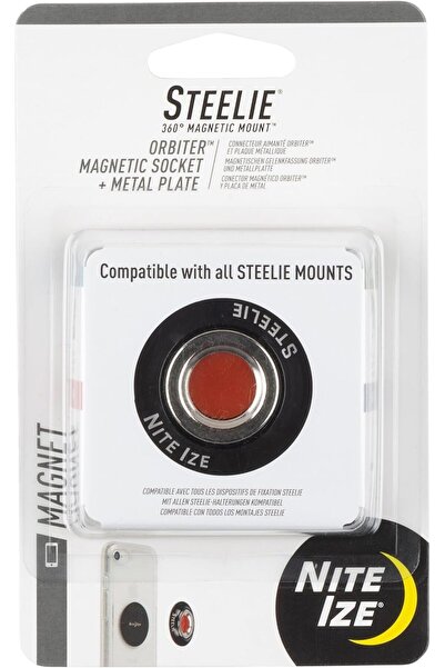 Nite Ize Steelie® Orbiter™ Magnetic Socket + Metal Plate