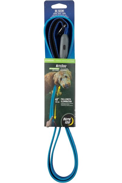 Nite Ize Nitedog Rechargeable Led Leash, Usb Rechargeable 5 Foot Light Up Dog...