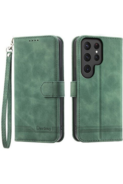 OEM Dierfeng Df-03 Πορτοφόλι Πράσινο (Galaxy S25 Ultra)