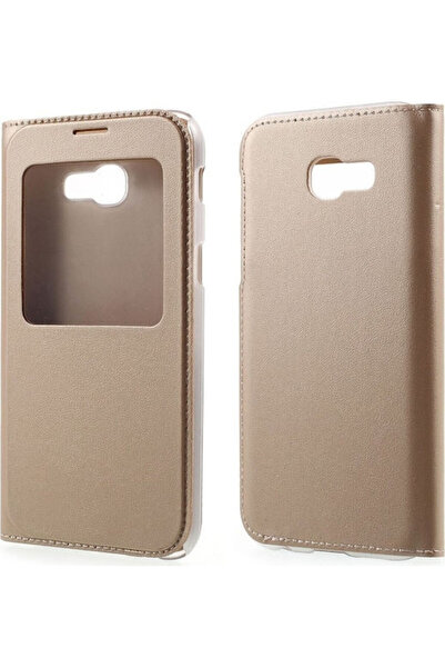 OEM Χρυσό Βιβλίο Συνθετικό Δέρμα Χρυσό (Galaxy A3 2017)
