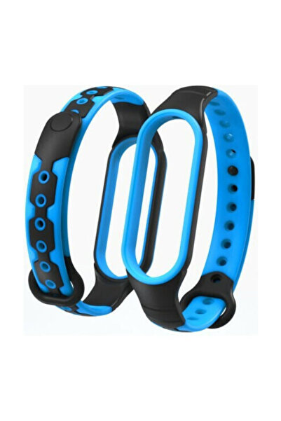 OEM Λουράκι Σιλικόνης με Πείρο Μπλε (Mi Smart Band 5/Mi Smart Band 6)