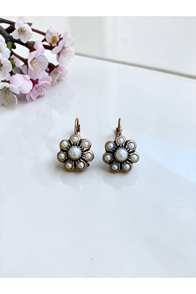 FAYRA ACCESSORIES Papatya Model Zircon Stone Earrings