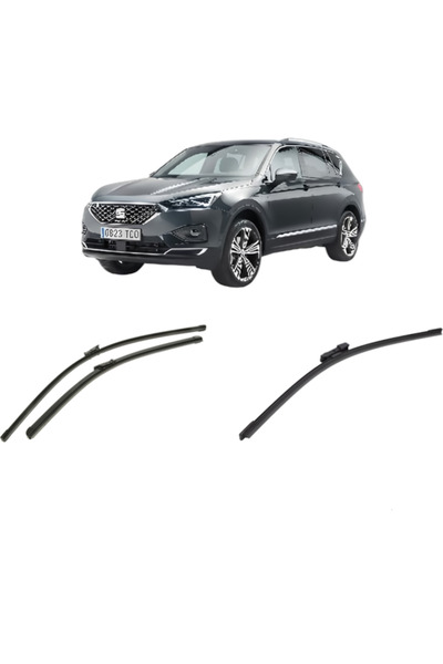 Bosch Σετ 3 υαλοκαθαριστήρων SEAT TARRACO (KN2) 2018-2024, για παρμπρίζ και π...
