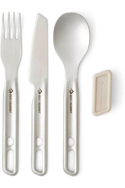 Sea to Summit - Detour Stainless Steel Cutlery Set - 1 Person, 3 Pieces - Cam...