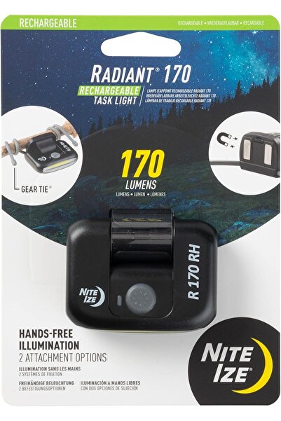 Nite Ize Radiant 170 Rechargeable Task Light, Lumen Portable Light with Magne...