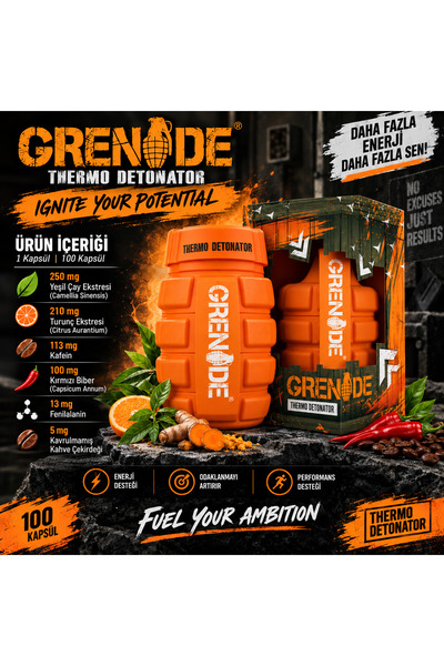 Grenade Thermo Detonator 100 Kapsül - Termojenik Burner