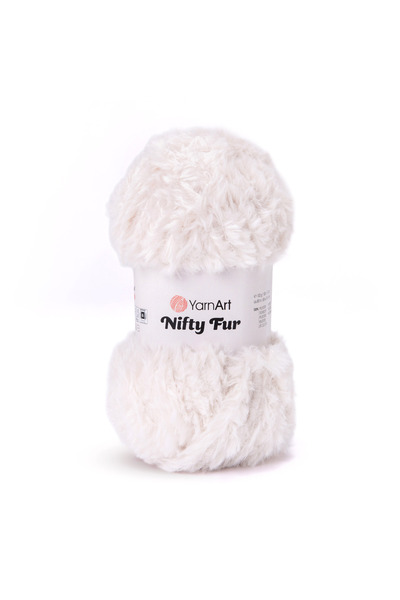 Yarnart Nifty Fur Plush Fur Textured Thick Knitting Yarn 100% Polyester 100 G...