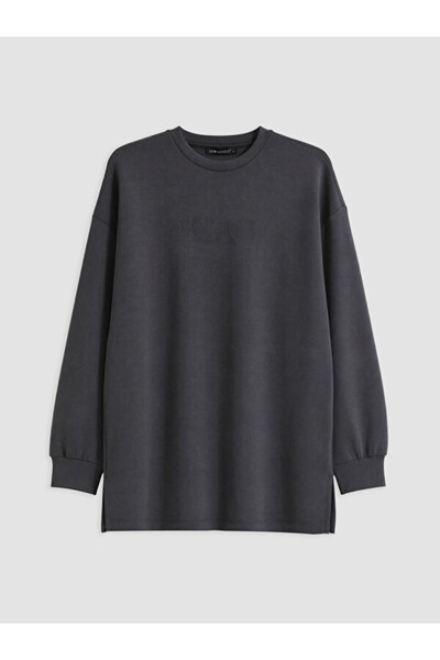 LC Waikiki Embroidered Soft Touch Women's Sweatshirt Tunic for Style Enthusia...