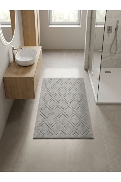 Özdilek مرحاض قطن ريكاردو رمادي 60*100-40*60