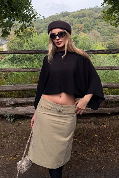 Laluvia Siyah Yarasa Kol Triko Bluz - 261126
