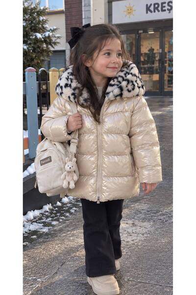pamloli kids ÇİÇEK DESENLİ ÇİFT TARAFLI MONT