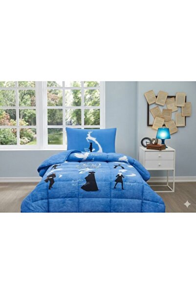Özdilek Bedding Set Ranforce Single Blue H.Potter Patronus