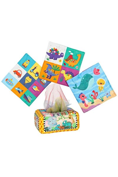 Scribant Cutie cu servetele colorate, senzoriala, Montessor