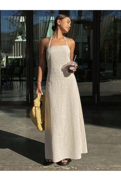 Sheya Maxi dress, beige - S