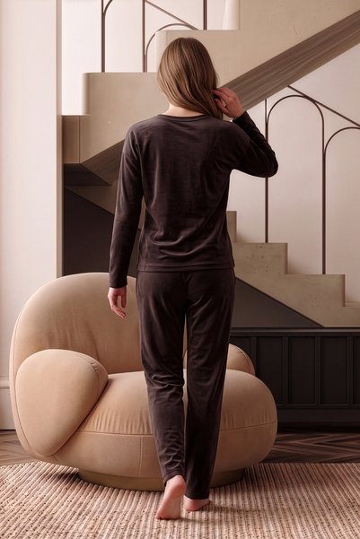 lacelove Winter Women's Velvet Pajama Set - Super Soft Series