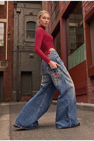 it's basic Kadın 2w6-8 Süper Baggy Özel Tasarım Jean