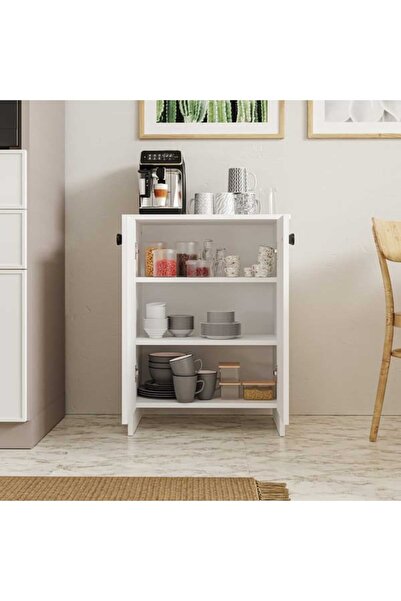 Eco Room Zamora Çok Amaçlı Dolap - Beyaz - 82x38x62 cm