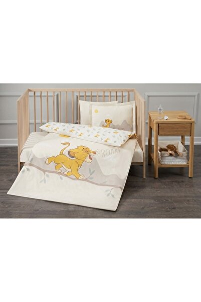 Özdilek Disney Duvet Cover Set Ranforce Bebe Beige Lion King Size (King Size)...