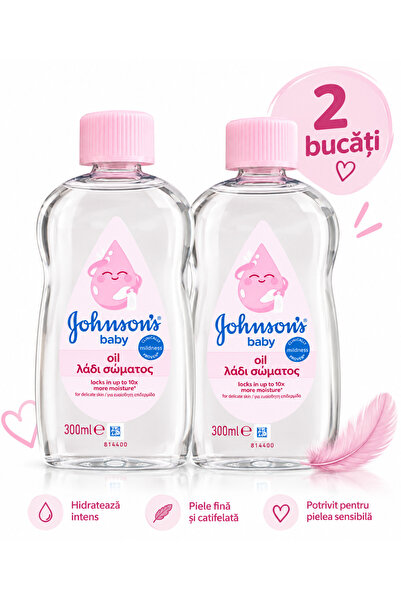 Johnson's Baby Σετ 2x 300 ml κανονικό ελαιόλαδο μωρού για ευαίσθητο δέρμα