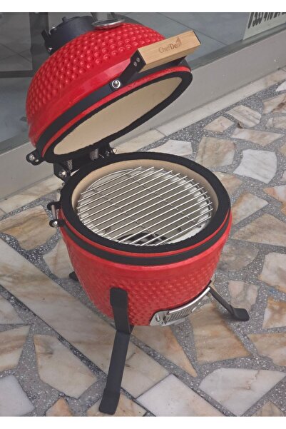 ChefDen Prime 13” Seramik Kömürlü Kırmızı Barbekü