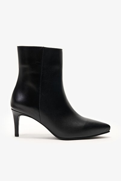 Louis Cardy Elodie Black Leather Women's Heeled Boots