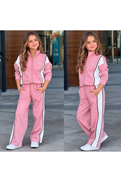 RAPAPA Girl's Zippered Style Tracksuit Set 6716