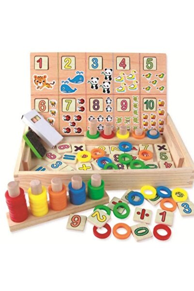 Scribant Joc educativ din lemn pentru copii, tablita multif