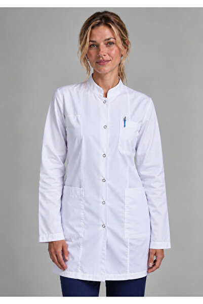 Simirna Üniforma Women's Judge Collar White Nurse Pharmacist Doctor Teacher A...
