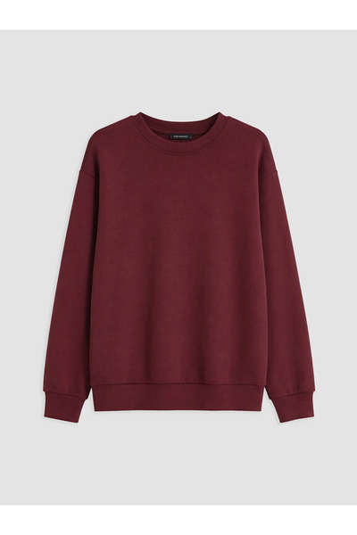LC Waikiki Bordo Soft Touch Kadın Sweatshirt