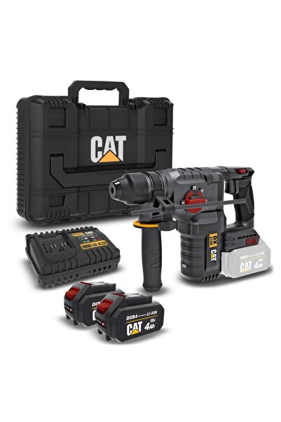 Cat DX2150 18Volt/4.0Ah 2.8J Li-ion Çift Akülü Kömürsüz Profesyonel SDS-Plus Kırıcı/Delici