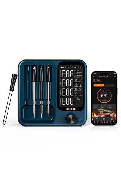 Inkbird Ασύρματο Θερμόμετρο Κρέατος, WiFi 5G, Bluetooth 5.4, 4 Αισθητήρες, 5 ...