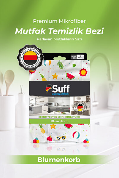 Suff Blumenkorb Microfiber High Absorbent Decorative Kitchen Cleaning Cloth 4...