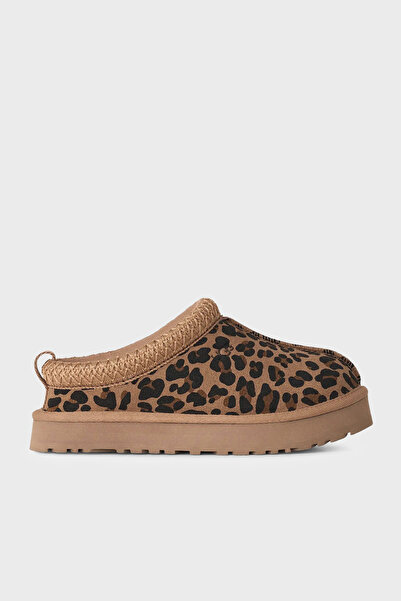 UGG K Tazz Spotted Leopar Desenli Süet Terlik Kadın TERLİK 1183570K