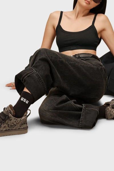 UGG W Lowmel Spotted Leopar Desenli Süet Sneaker Ayakkabı Kadın AYAKKABI 1187485