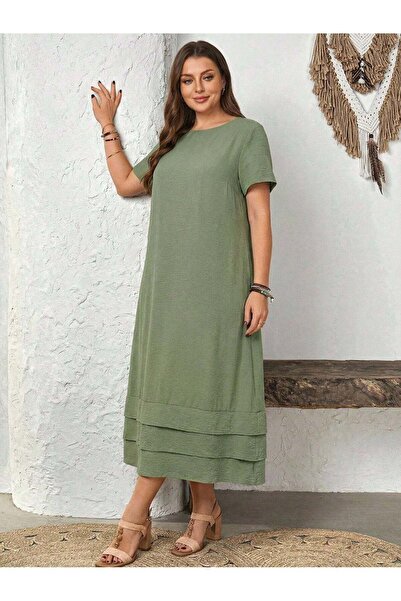Sheya Μάξι φόρεμα, τιρκουάζ - 5XL