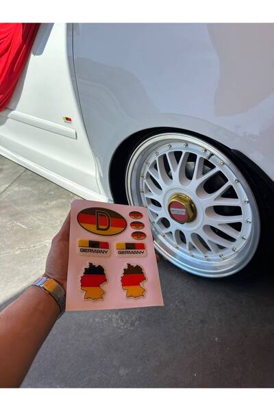 CAROTE Almanya 3 D oto sticker seti