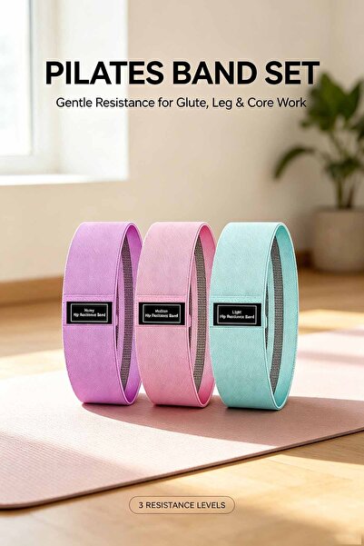 Elite Foot Hub Hip Resistance Bands Set 3 Pieces Saudi Made |   Multiple Resi...