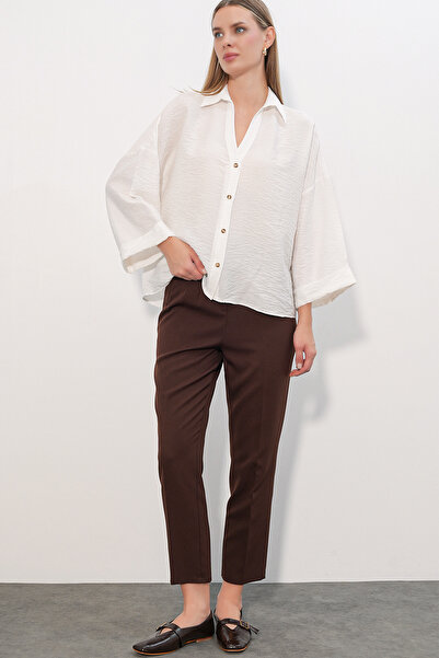 Modamorfo Women's Wide Sleeve Oversize Shirt 20401 - White